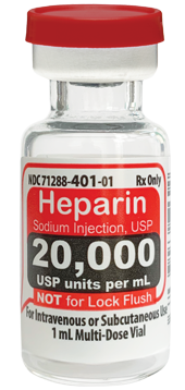 Heparin Sodium Injection, USP 20,000 USP units per 1 mL